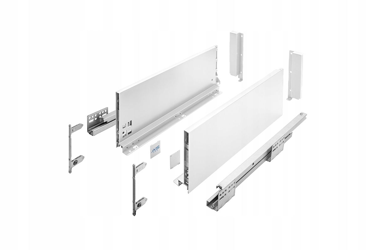SZUFLADA GTV AXIS PRO 500C1 WYSOKA L500 H167 BIAŁA CICHY DOMYK WYSUW