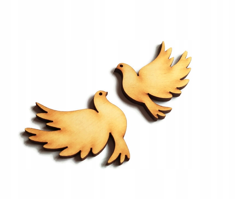 DEKOR GOŁĄBKI ŚLUB SKLEJKA 2 SZT 4,6 x 5 cm WS178 Marka Kreatywny Kącik