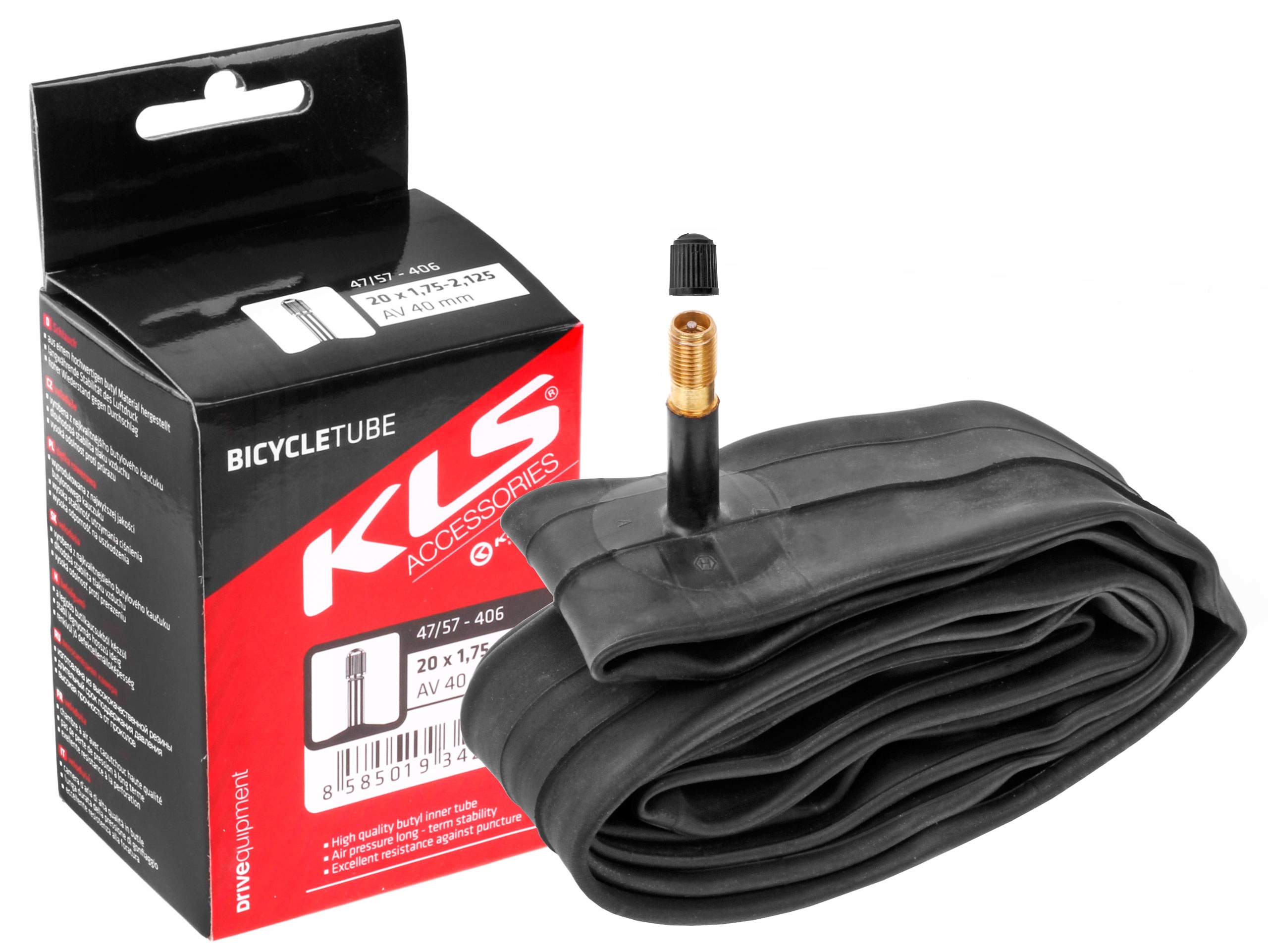 

Dętka Kellys 20x1.75-2.125 (47/57-406) Av - 40mm