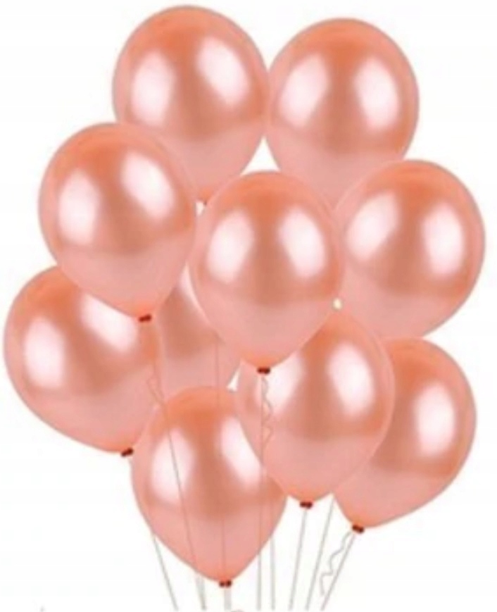 

Balony Różowe Złoto 30cm Metaliczne 10szt urodziny