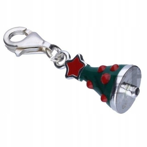 ZAWIESZKA SREBRNA CHARMS CHOINKA ŚWIĘTA MIKOŁAJ