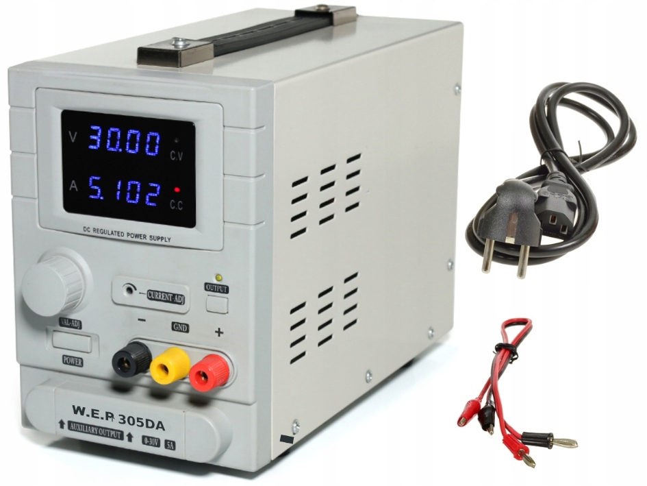 

Zasilacz Wep 305DA 30V 5A Laboratoryjny 3wyjścia