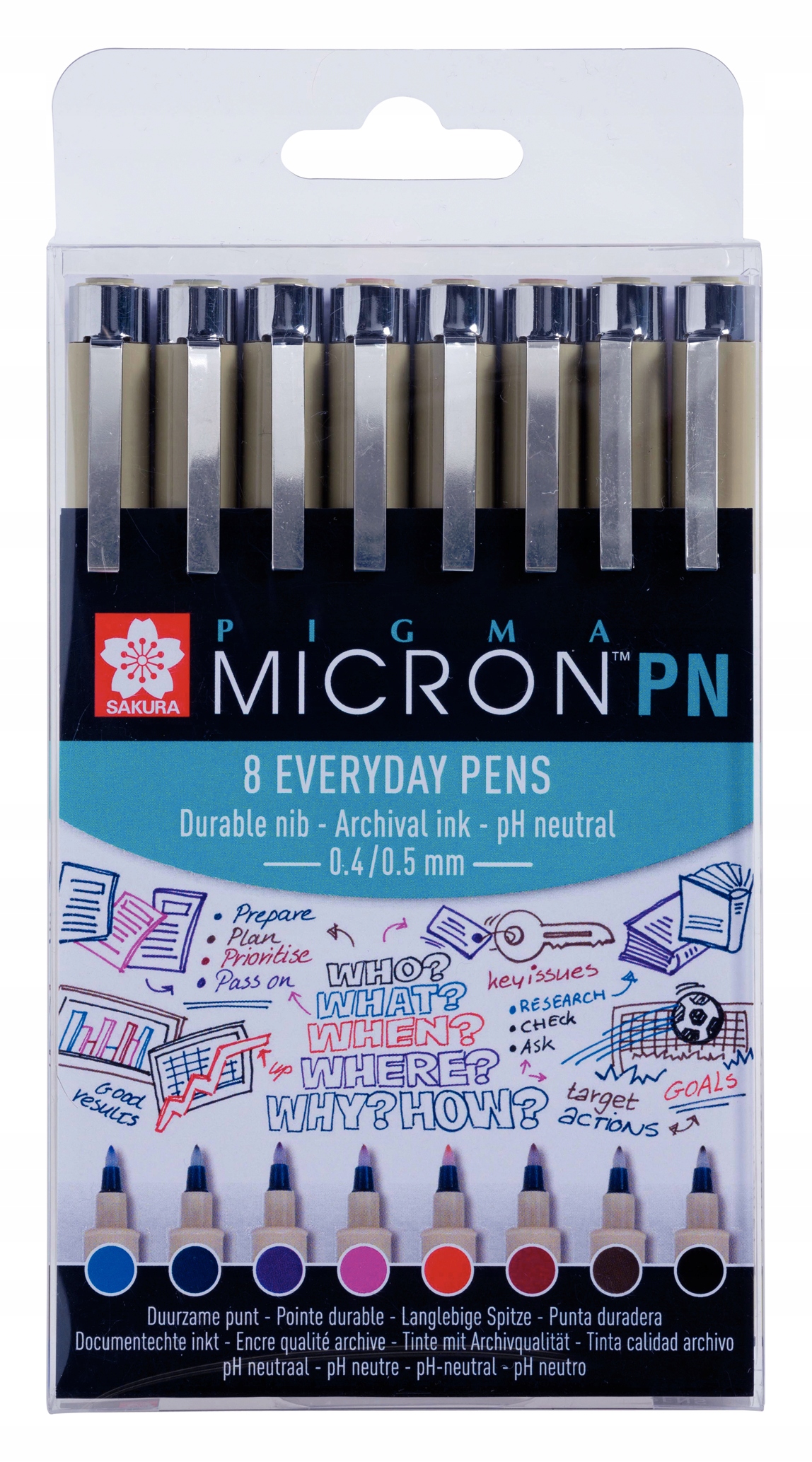 Tenkopisy Sakura Pigma Micron Pn 8 ks
