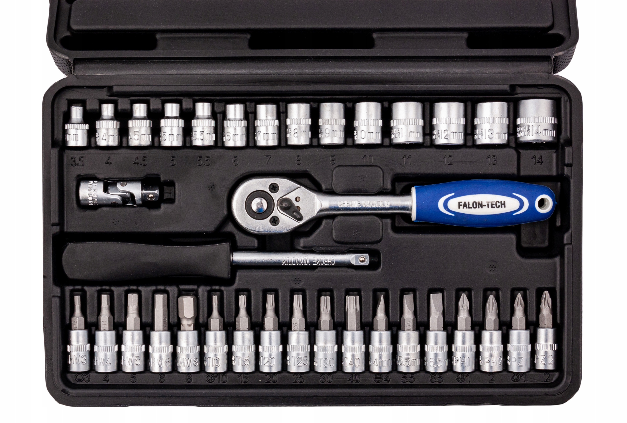 ZESTAW KLUCZY NASADOWYCH KLUCZE NASADOWE TORX Marka Falon-Tech