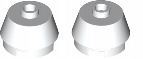 

Lego Sw Klocek 2x2 biały 4649167 98100 -2szt