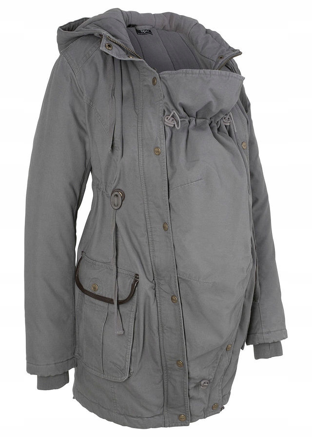 S3071 PARKA CIĄŻOWA Z WSTAWKĄ NIEMOWLĘCĄ R.44