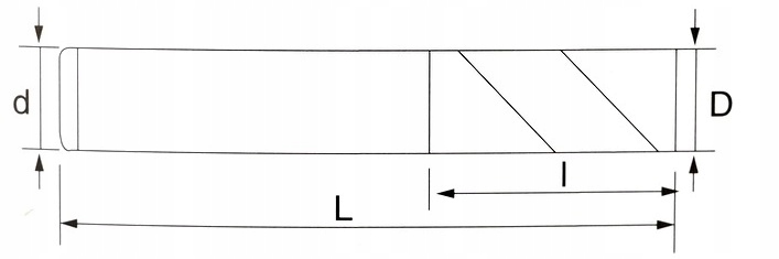 FREZ WĘGLIK VHM 2P FI 3,0 CHWYT 4 MM L50 55HRC Twardość (HRC) 45