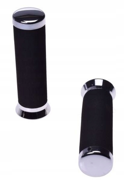 Černé Manžety Chrom Délka 6" průměr 1" Pár