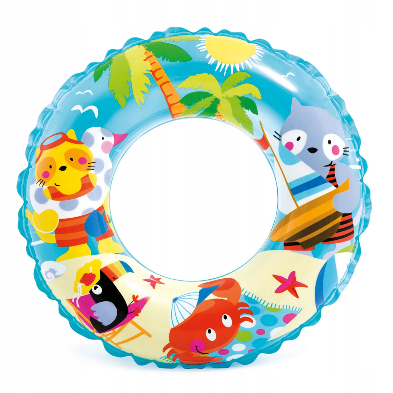 

Kółko Koło Do Pływania plażowe 61cm Intex