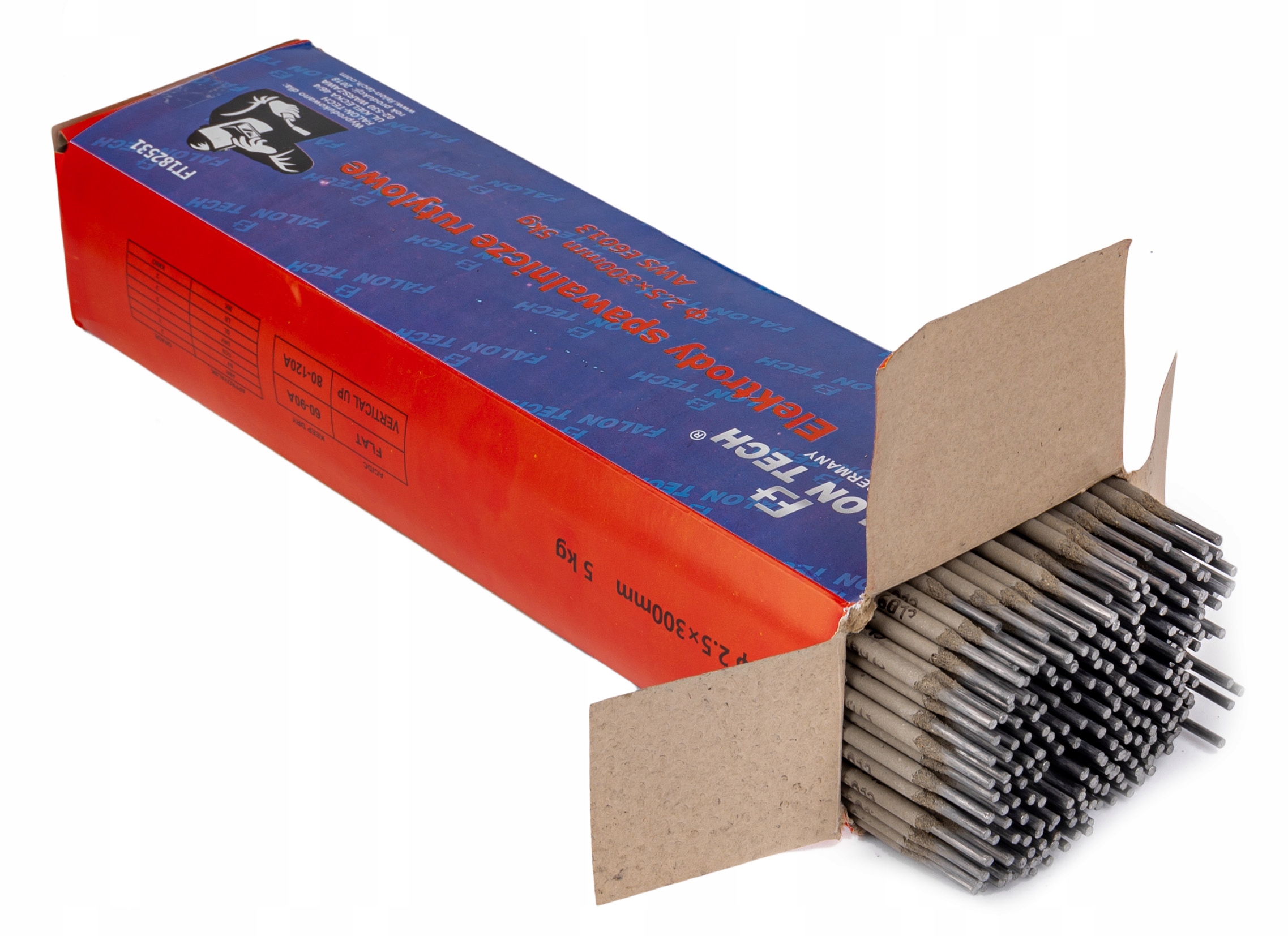 ELEKTRODY SPAWALNICZE 2,5mm 300mm ELEKTRODA 5kg EAN (GTIN) 5907580118352