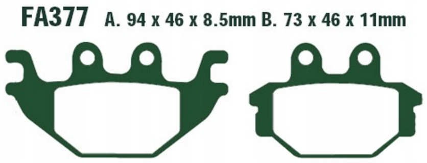 Přední Destičky Destičky Kymco Mxu 500 2x4