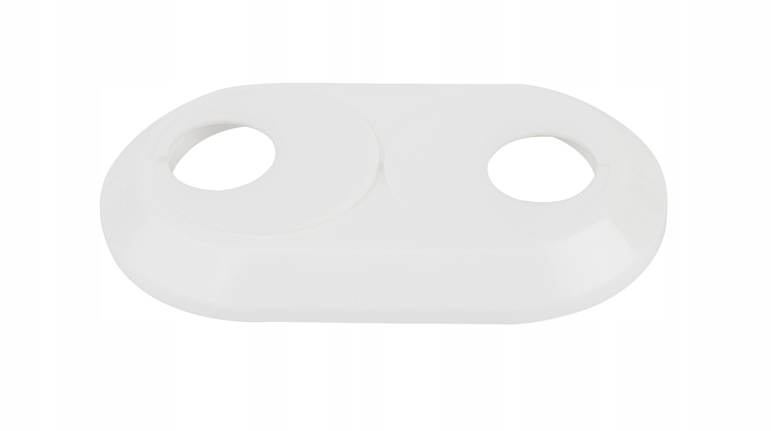 ROZETA FI 20 PODWÓJNA BIAŁA MASKOWNICA RUR ROZETKA