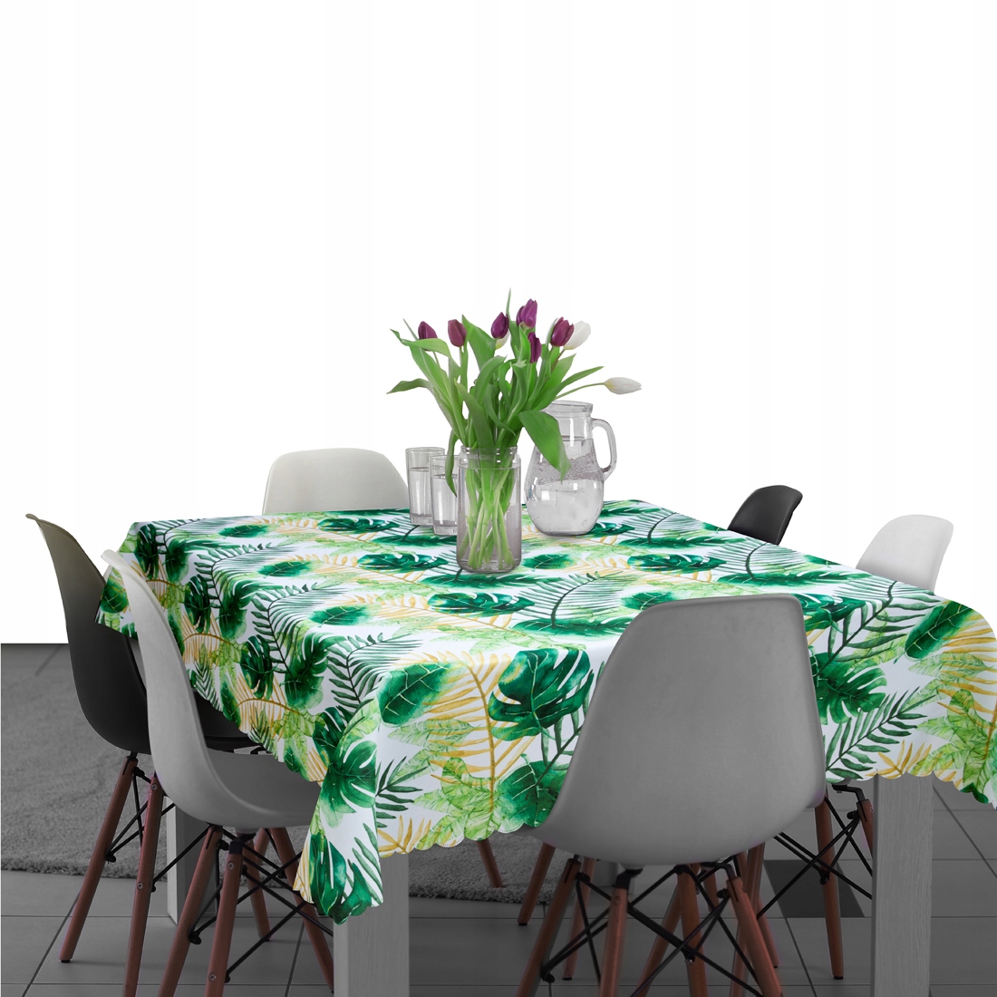 

Obrus plamoodporny 140x260 Kolorowe Kwiaty Liście
