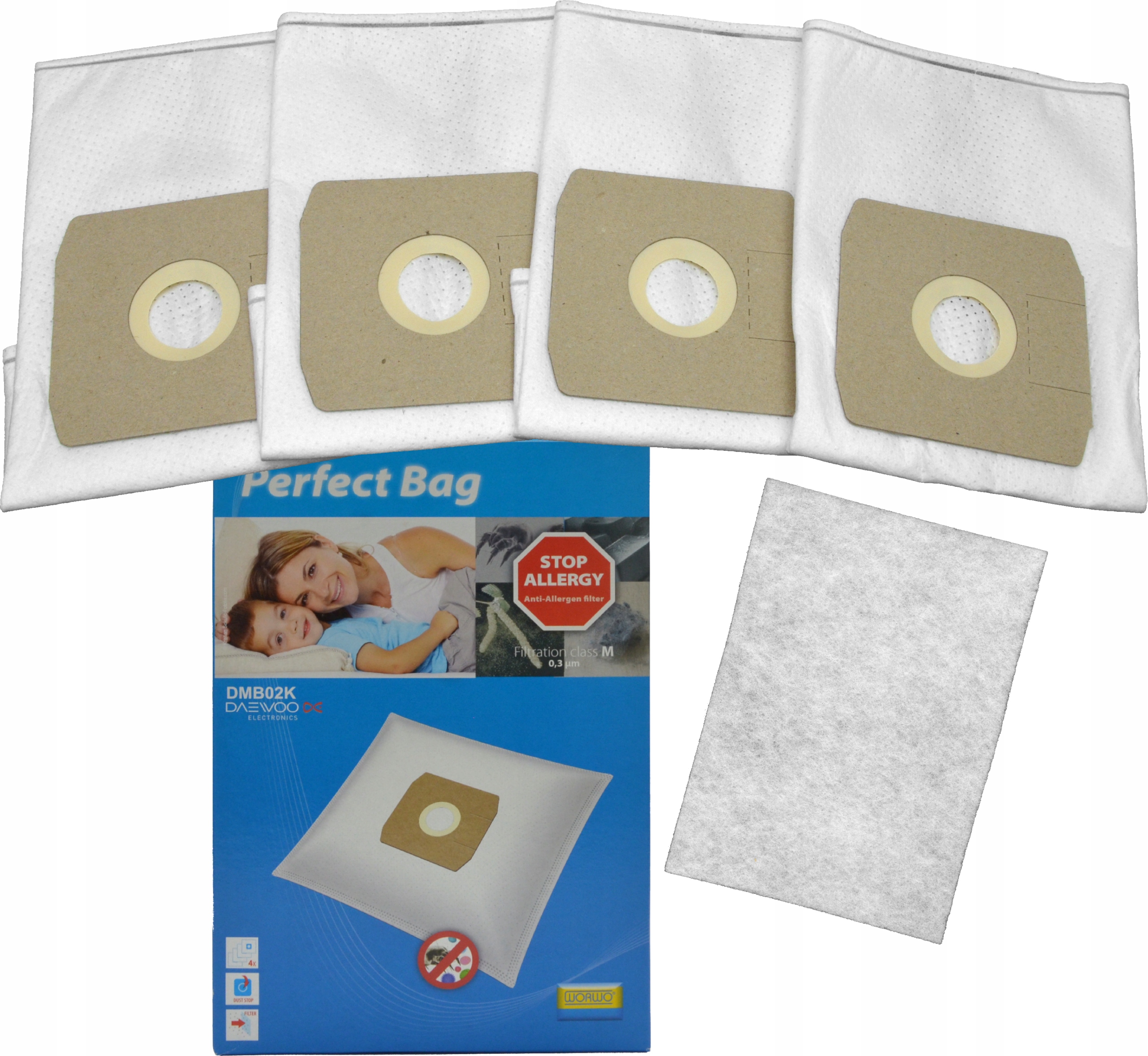 Worki Odkurzacza Daewoo RC3704F RC3705FB DMB02K