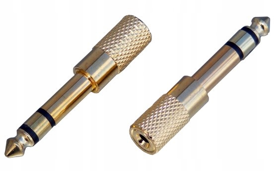 

Redukcja wtyk jack 6,3mm gniazdo 3,5mm stereo