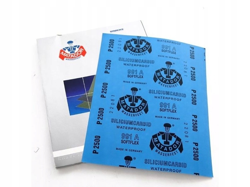 Papier ścierny WODNY na mokro MATADOR P2500 opak.