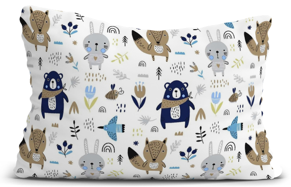 POSZEWKA NA PODUSZKĘ 40x60 cm BAWEŁNA 100% JASIEK ZAMEK BABYMAM