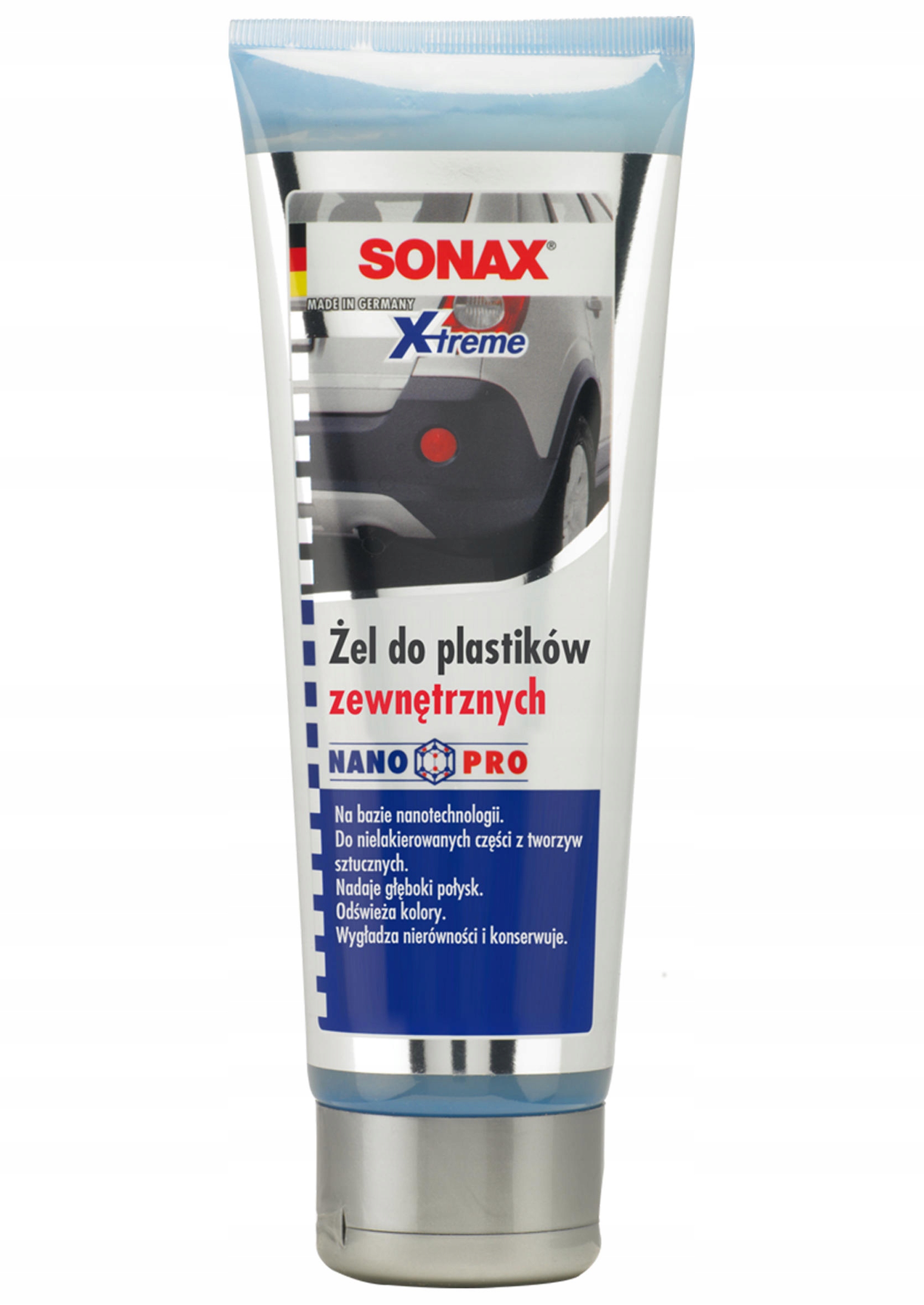 

Sonax Nano Żel Do Plastików Zewnętrznych 250ml