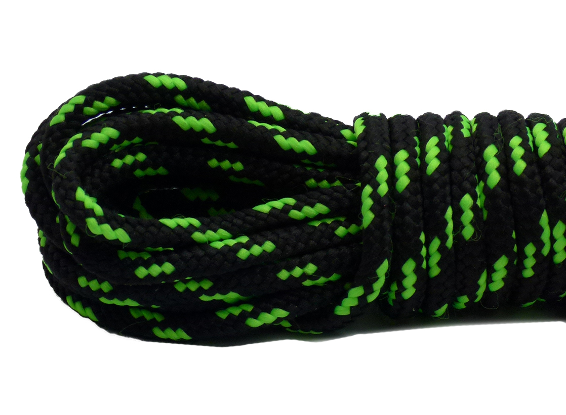 

Sznurowadła 120 Trekkingowe Trekking czarnozielone