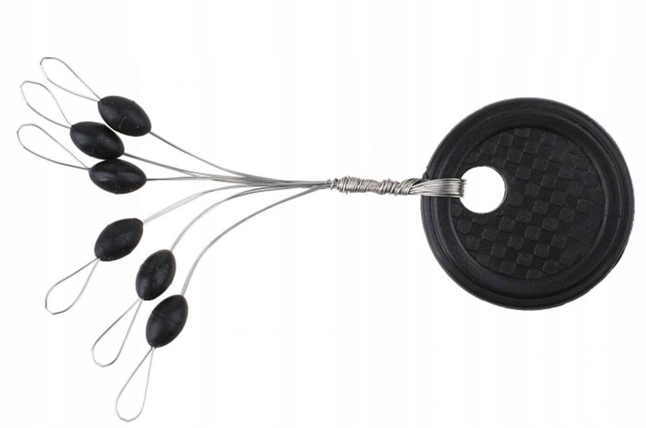 GUMOWE STOPERY MIKADO NA ŻYŁKĘ CZARNE SPŁAWIK Ro S