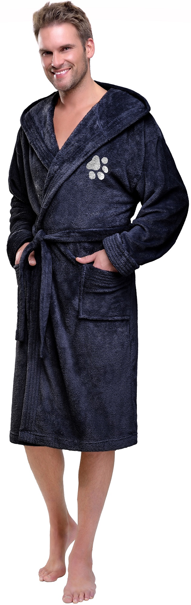 ŁAPKA SPORTOWY WYJĄTKOWY SZLAFROK MĘSKI KAPTUR XXL Rozmiar XXL