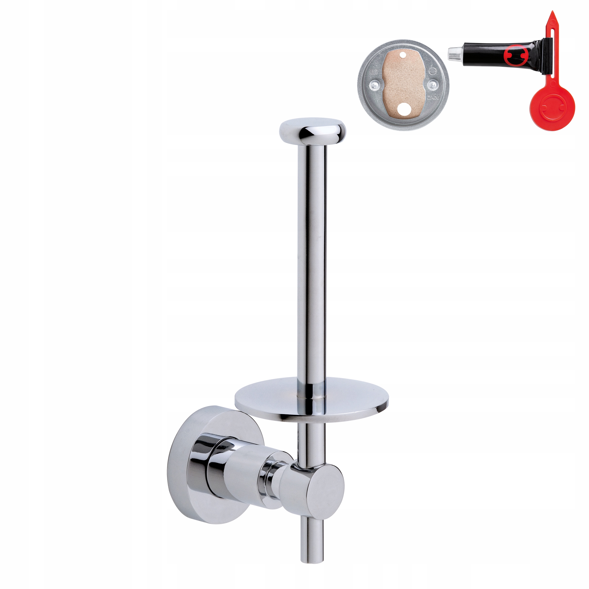 Uchwyt na papier toaletowy BEZ WIERCENIA tesa Loxx