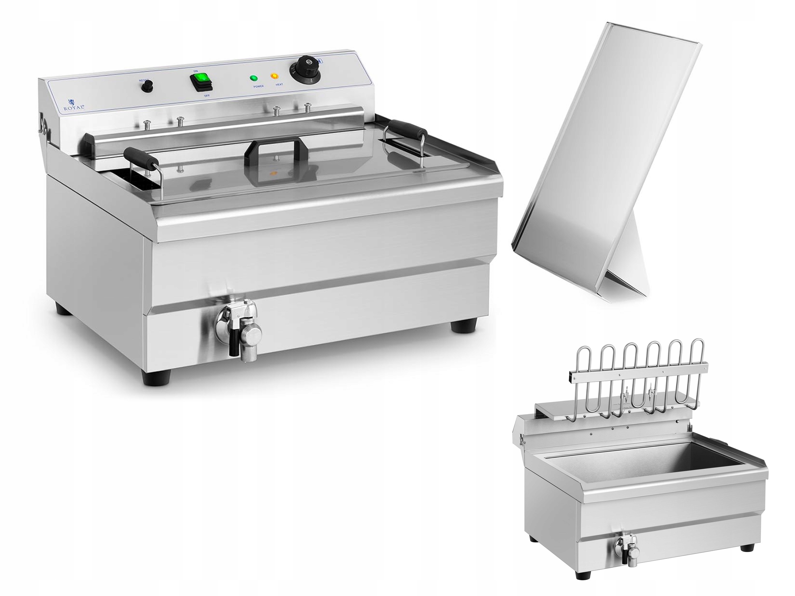 Gastronomická Pánev Smažovač 30L Inox 9kW