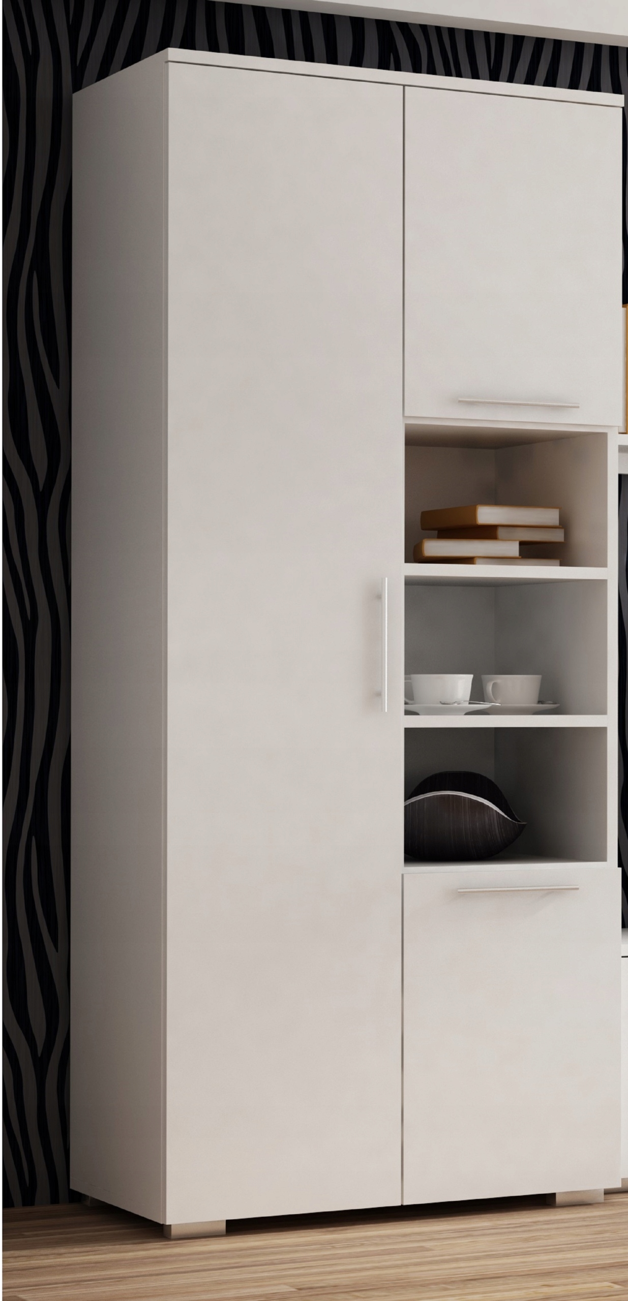 Szafa APOLLO WIESZAK PÓŁKI 80 CM BIAŁA