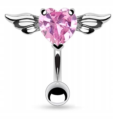 

Kolczyk Do Pępka Reverse Serce Skrzydła