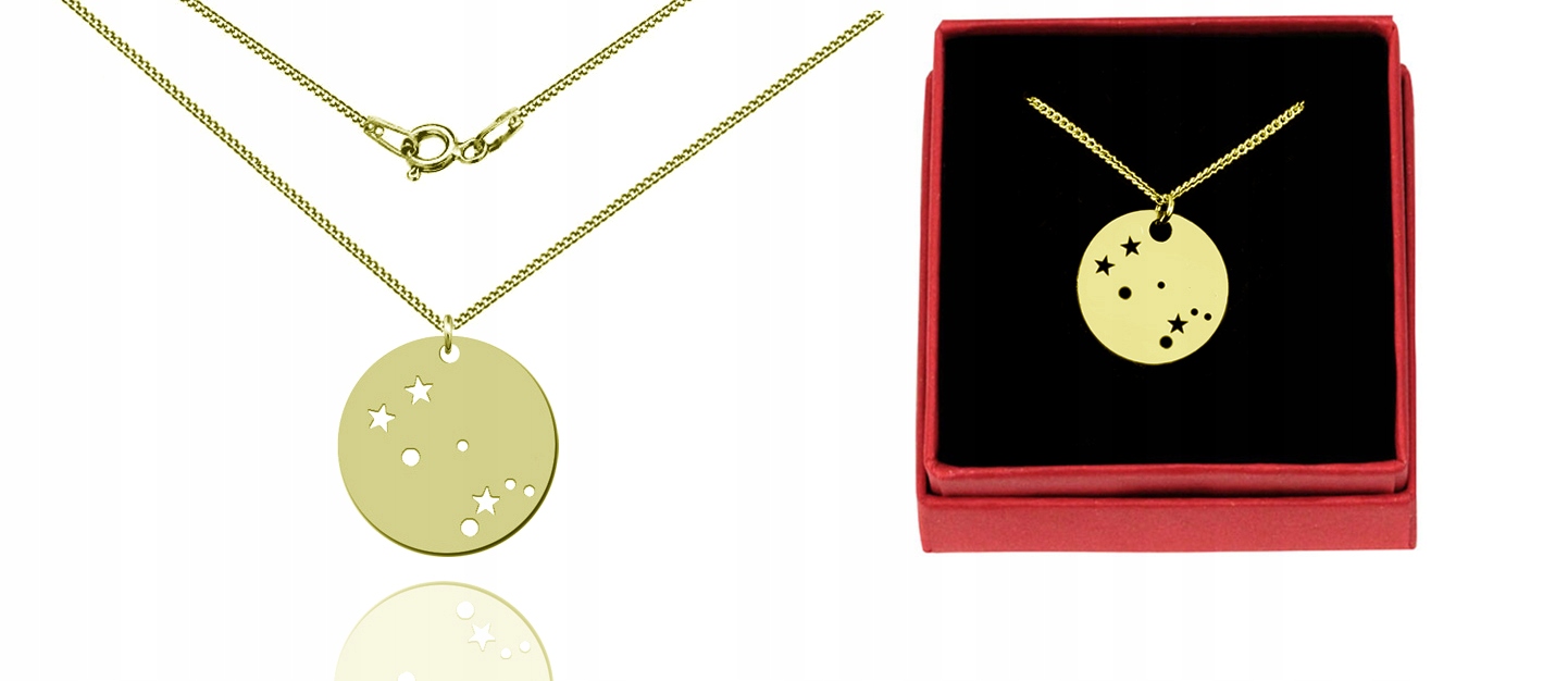 

Celebrytka Konstelacja Bliżnięta Zodiak Pozłacana