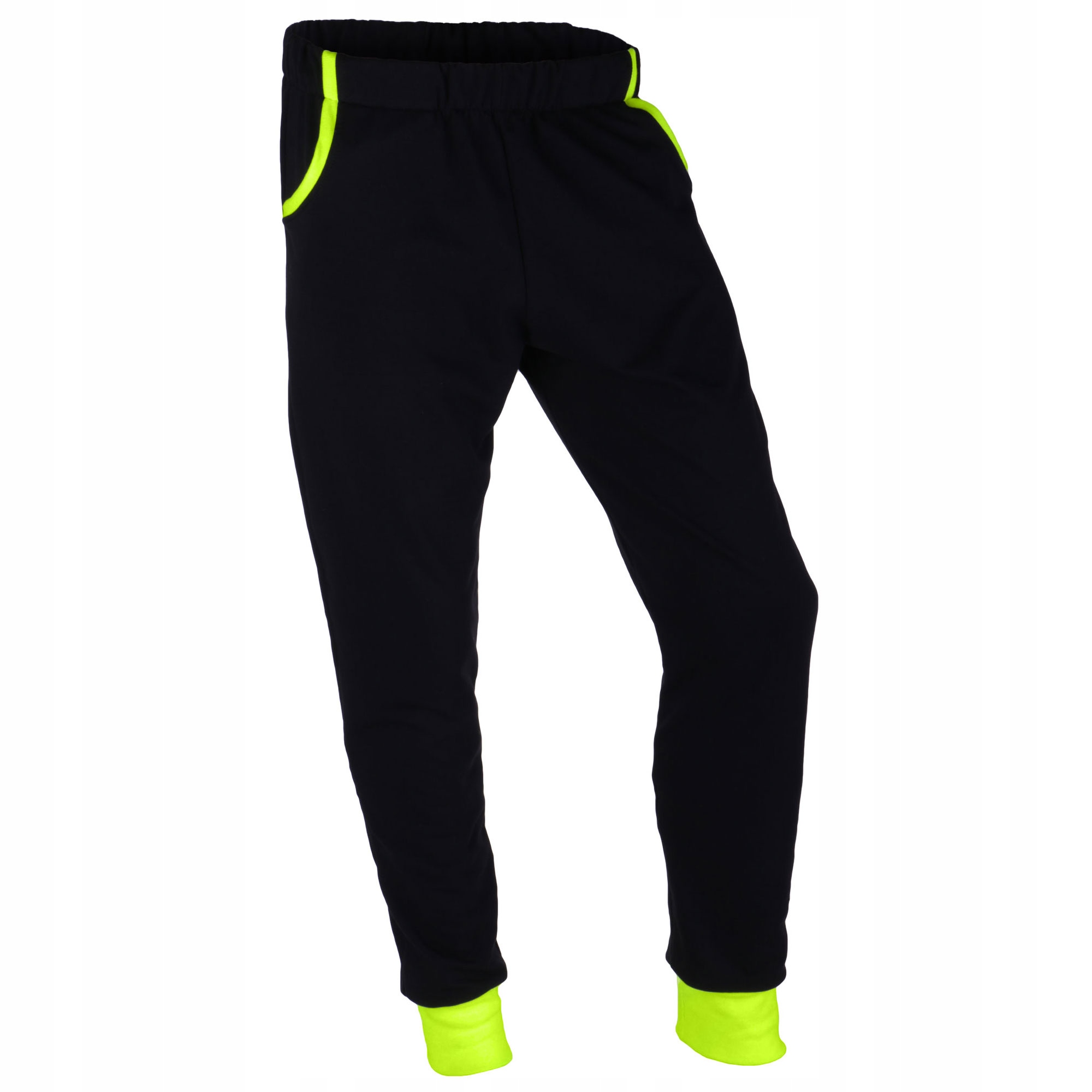 

Spodnie Dresowe Czarne Limonka Tradycyjne 170