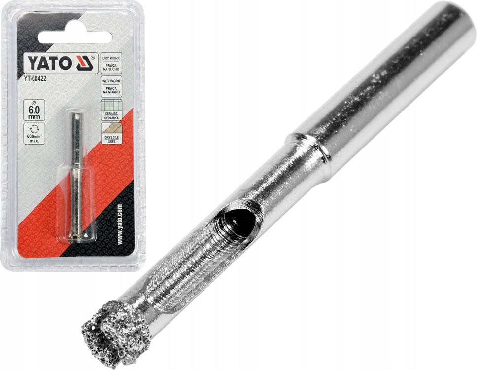 

Wiertło Diamentowe Do Gresu Szkła Otwornica 6 mm