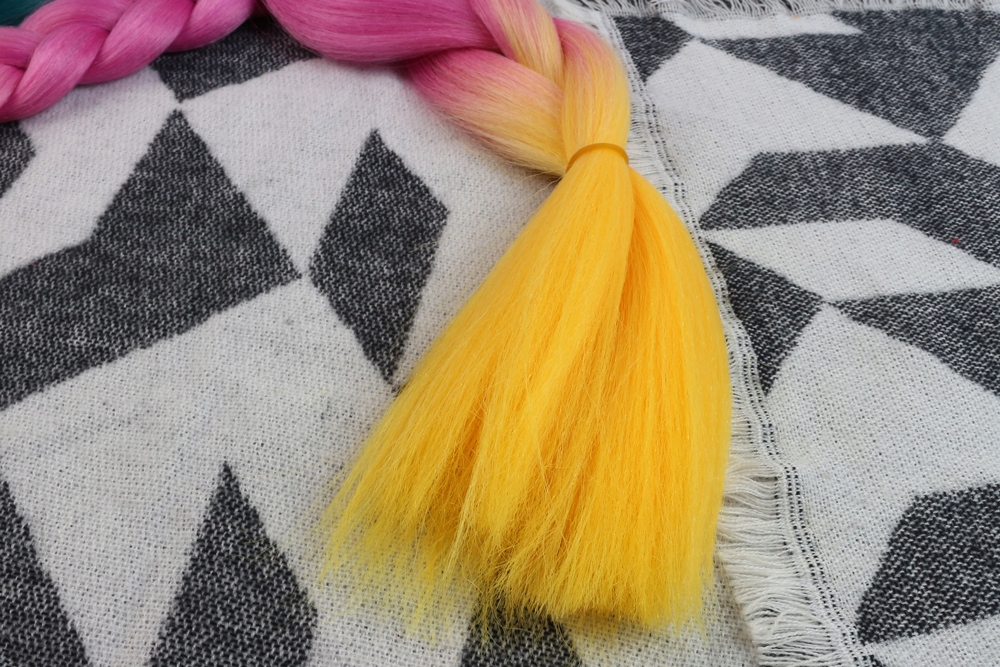 Włosy SYNTETYCZNE do warkoczyków KOLOROWE warkoczyki DOCZEPIANE WŁOSY ombre Typ włosów syntetyczne