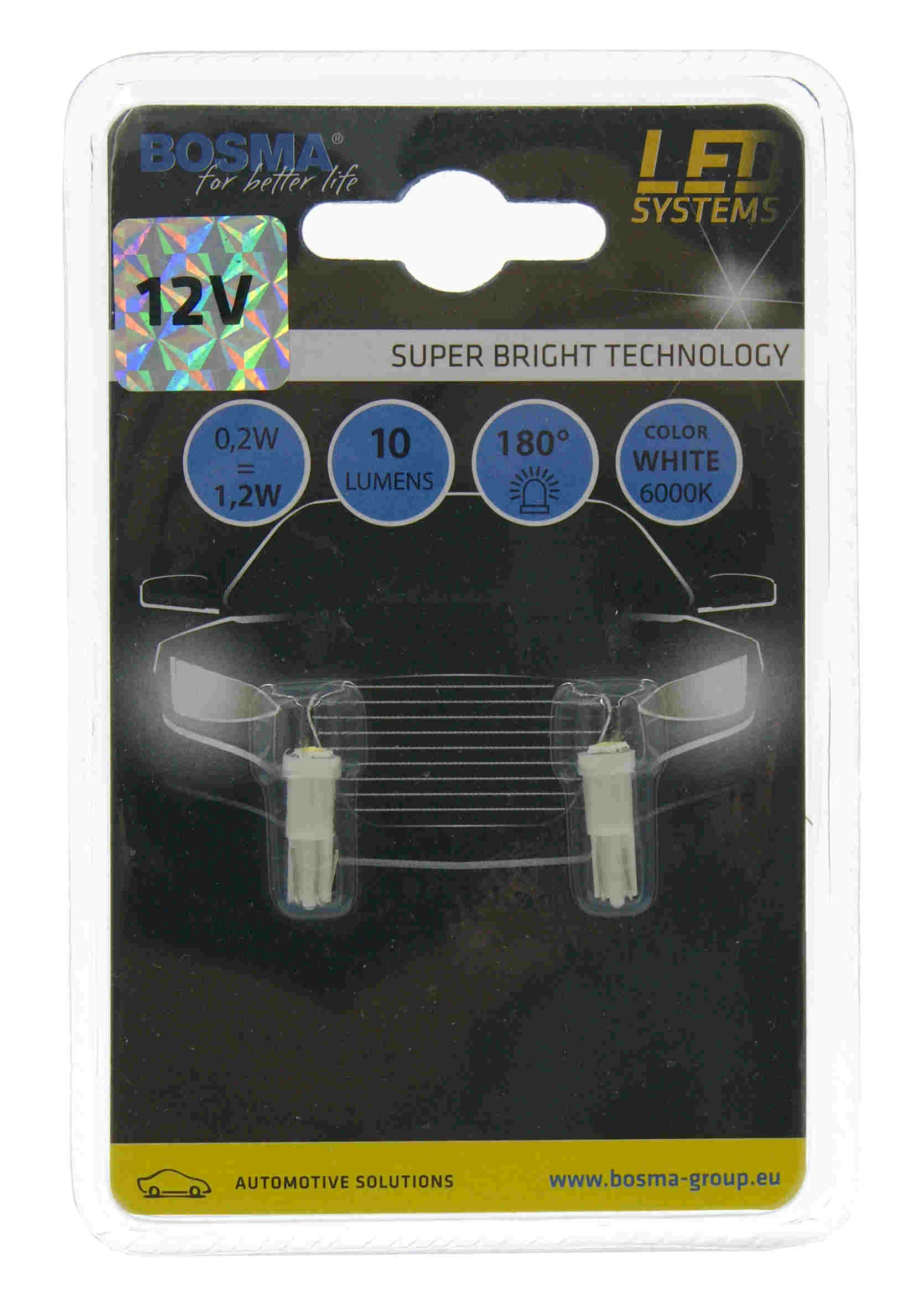 

Bosma Led Żarówka W1,2W T05 12V 1xSMD 2SZT