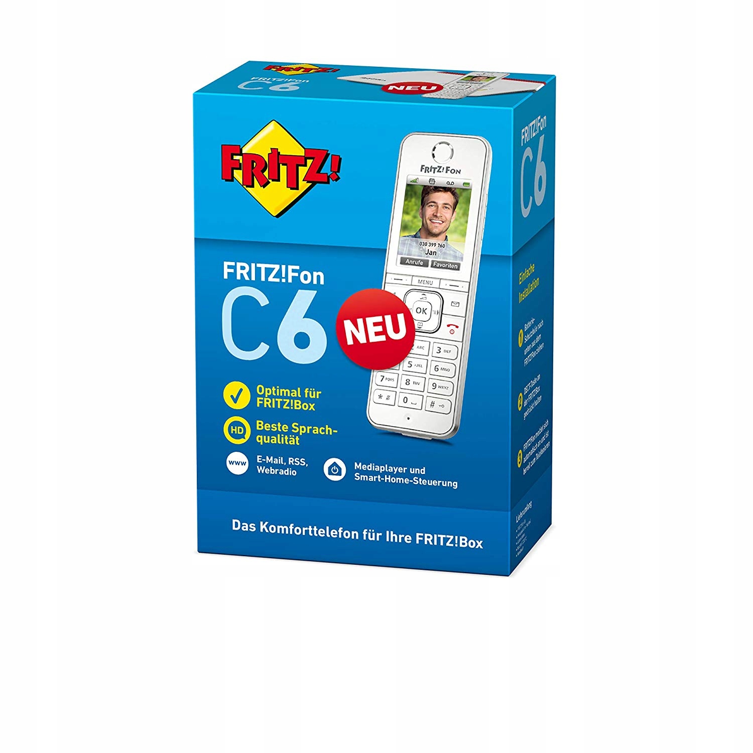 Telefon stacjonarny Avm 20002848 biały