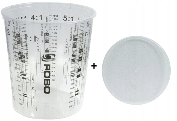 

Kubek 1370ML Z Podziałką I Przykrywką Fobo 10 Szt.