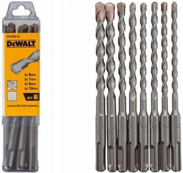 

DeWALT zestaw wierteł do betonu Sds+ DT60300 8szt