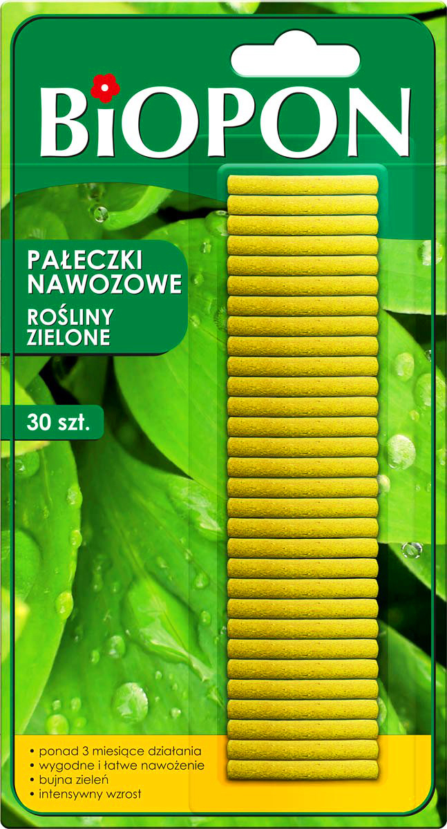 

Biopon 30x Pałeczki Nawozowe Do Roślin Zielonych