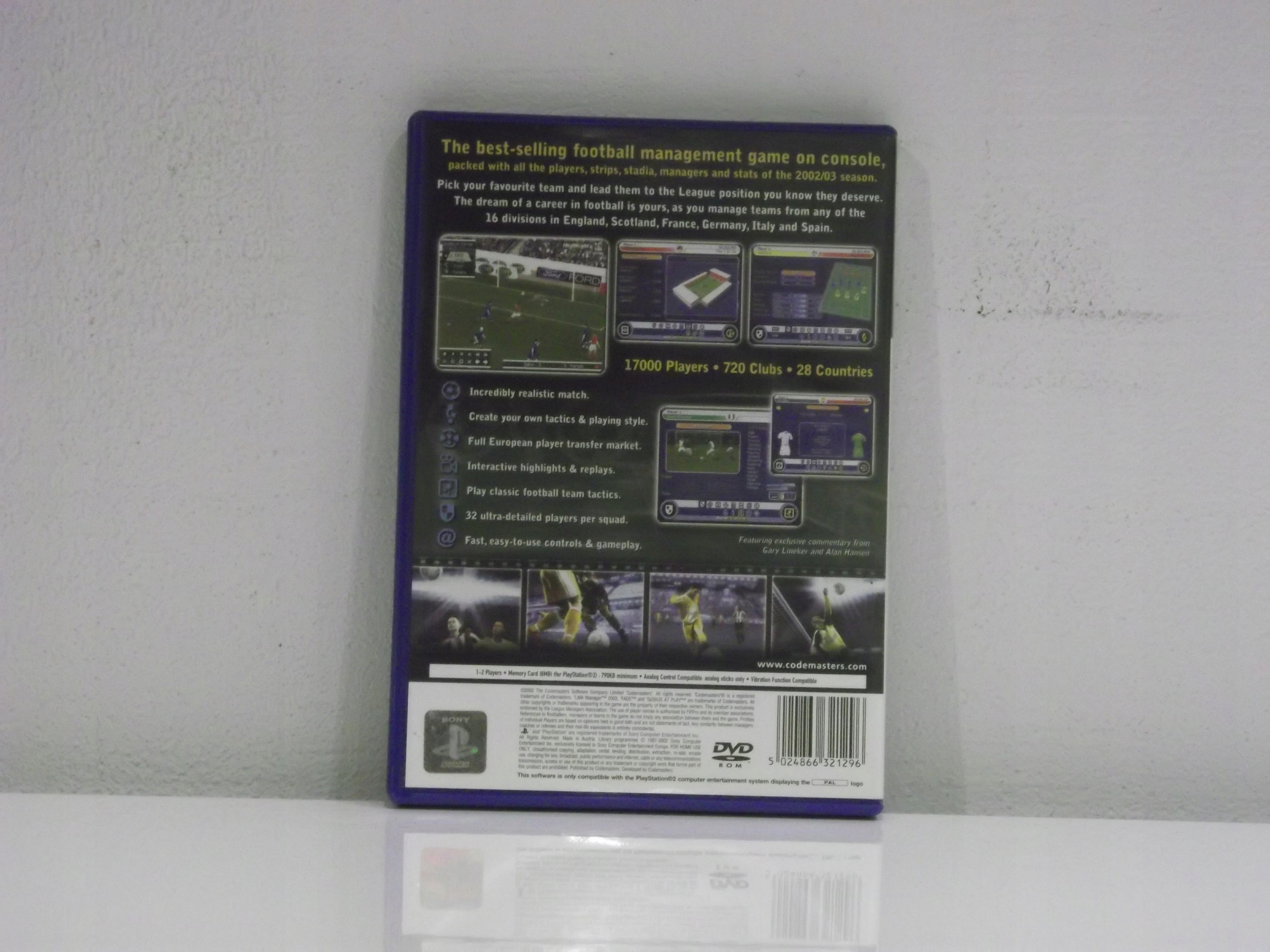 LMA MANAGER 2003 PS2 Tematyka sportowe