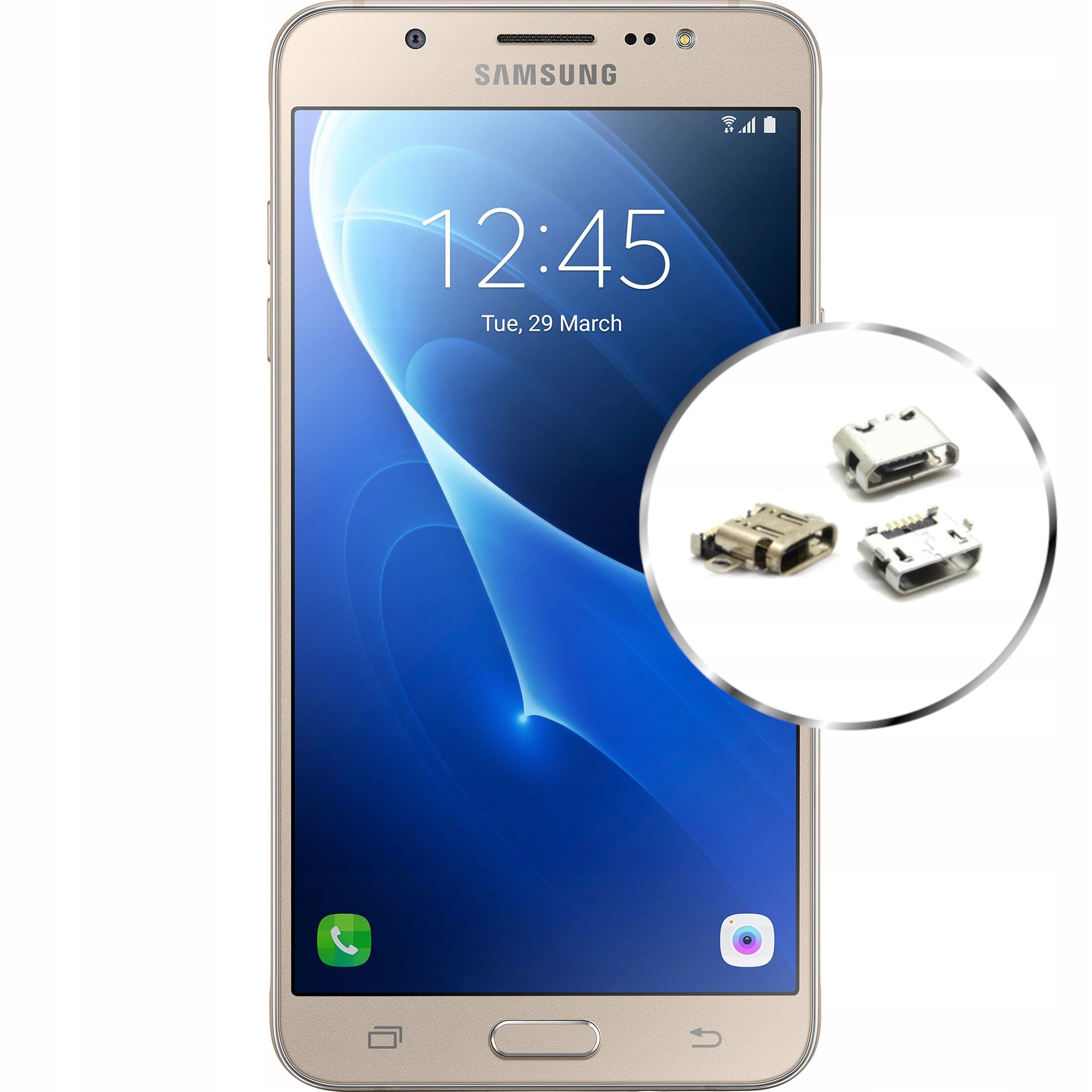 

Gniazdo ładowania Samsung J5 2016 Naprawa Wymiana