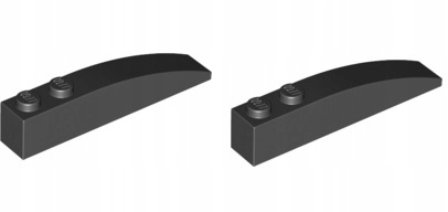 

Lego Skos 1x6 czarny 4160393 42022 -2 szt