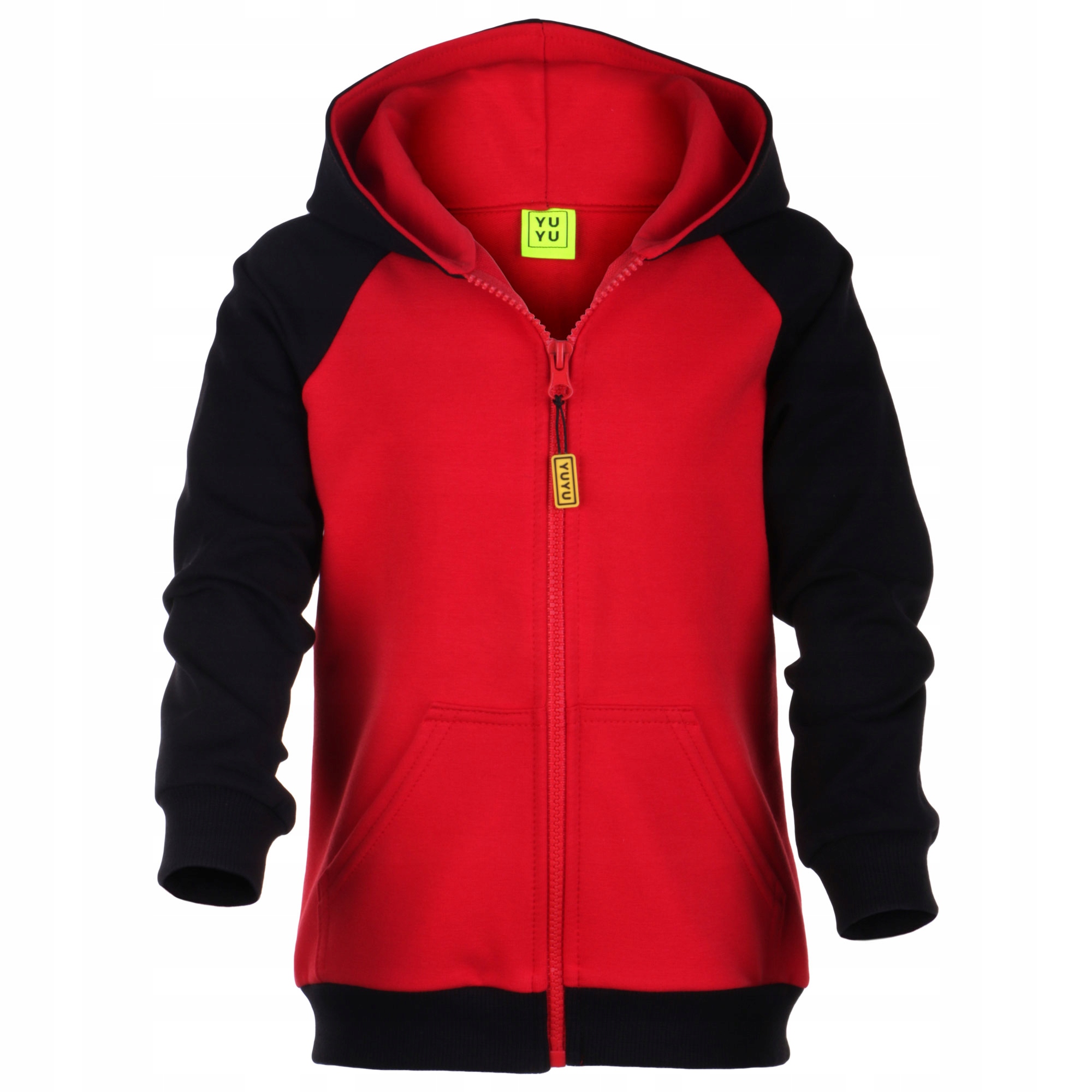 

Bobas Bluza Kaptur Czerwona + Czarny Rękaw 116/122