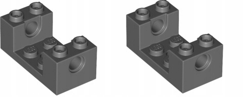 

Lego Klocek 2x4 ciemny szary 6150297 18975 -2szt