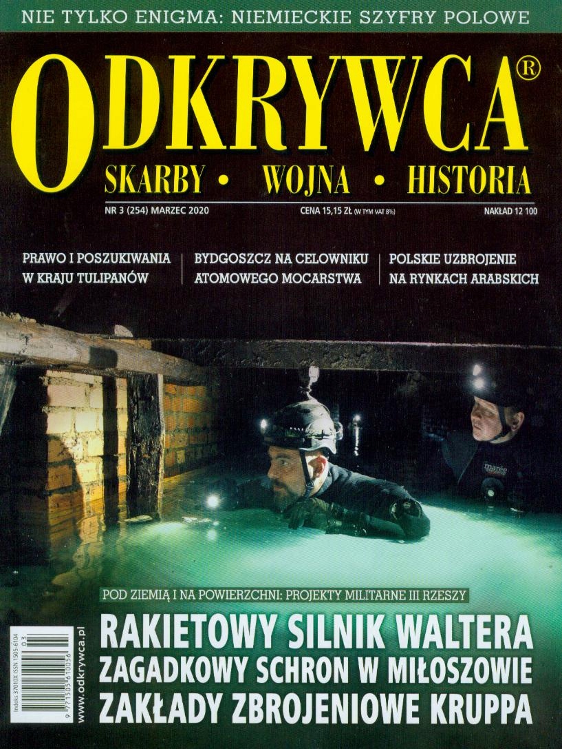 ODKRYWCA 3/2020 RIESE GŁUSZYCA KSIĄŻ MIŁOSZÓW SCHR ISSN 9771505610056