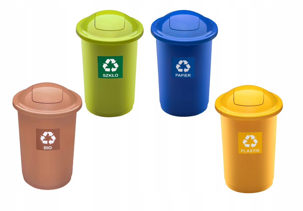 

Zestaw Kosz Do Segregacji Śmieci 50L Top Bin 4 szt