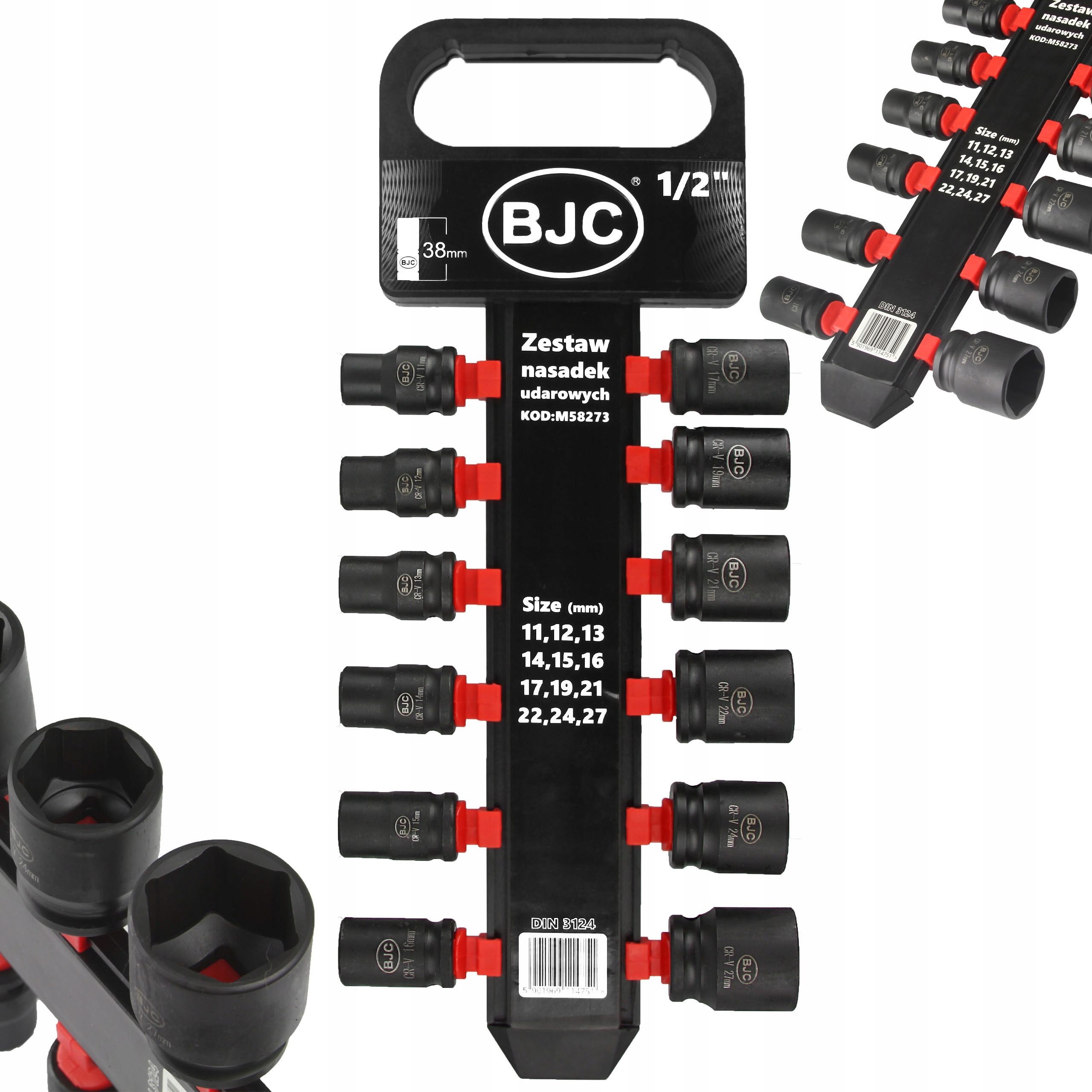NASADKI UDAROWE ZESTAW NASADEK 12 EL 1/2 BJC kute