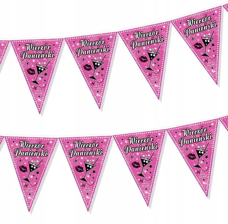 ZESTAW NA WIECZÓR PANIEŃSKI BALONY ROGI BANER Liczba sztuk 25 szt.
