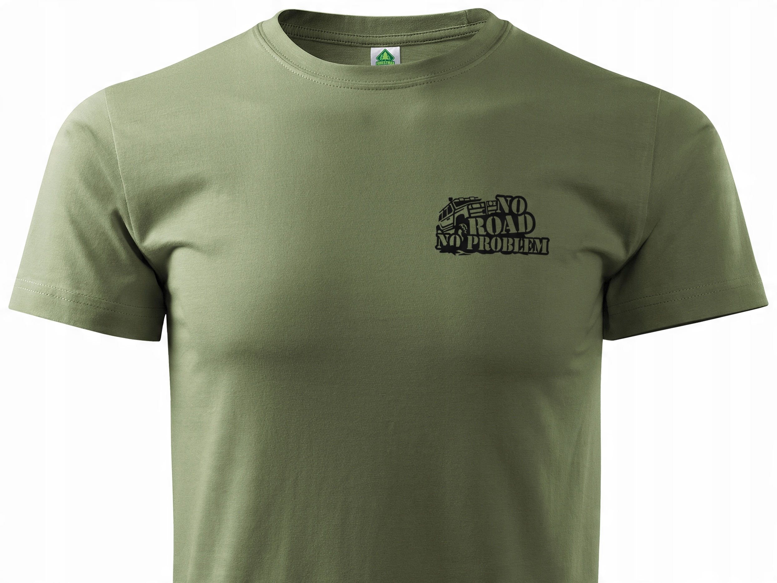 

Koszulka khaki 4x4 Off Road nadruk Land Cruiser