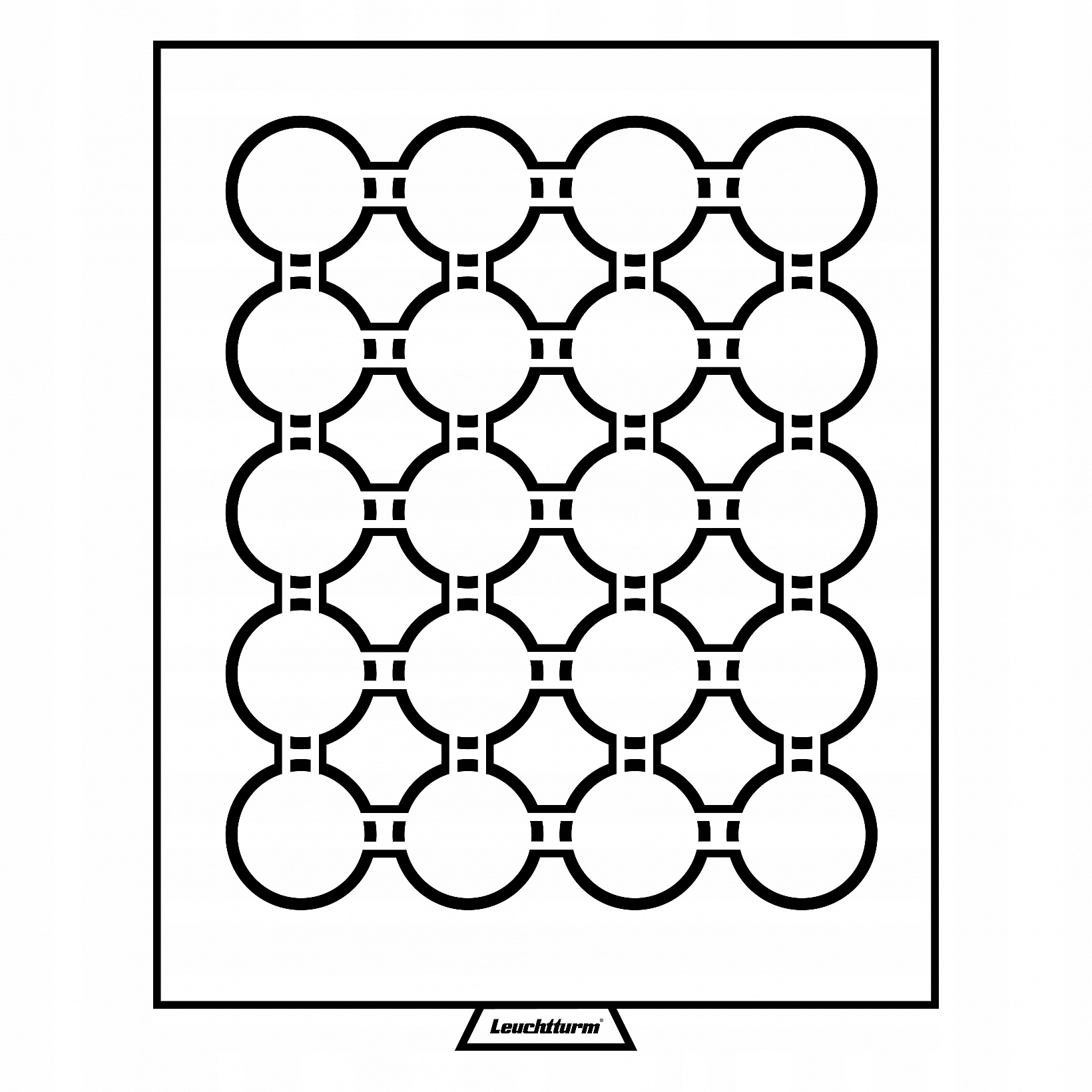 Černá paleta na mince MBcaps 35 mm Leuchtturm