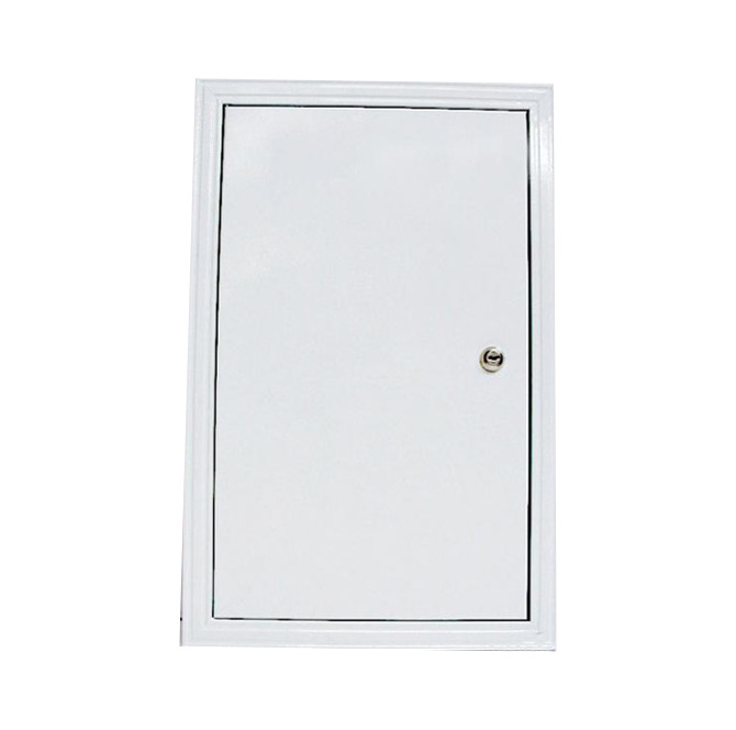 Revizní dvířka kovová bílá 17x47 cm zámek/úchyt